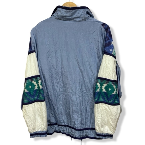 Vintage 90s Aztec Fleece/Windbreaker - Picture 2 of 4